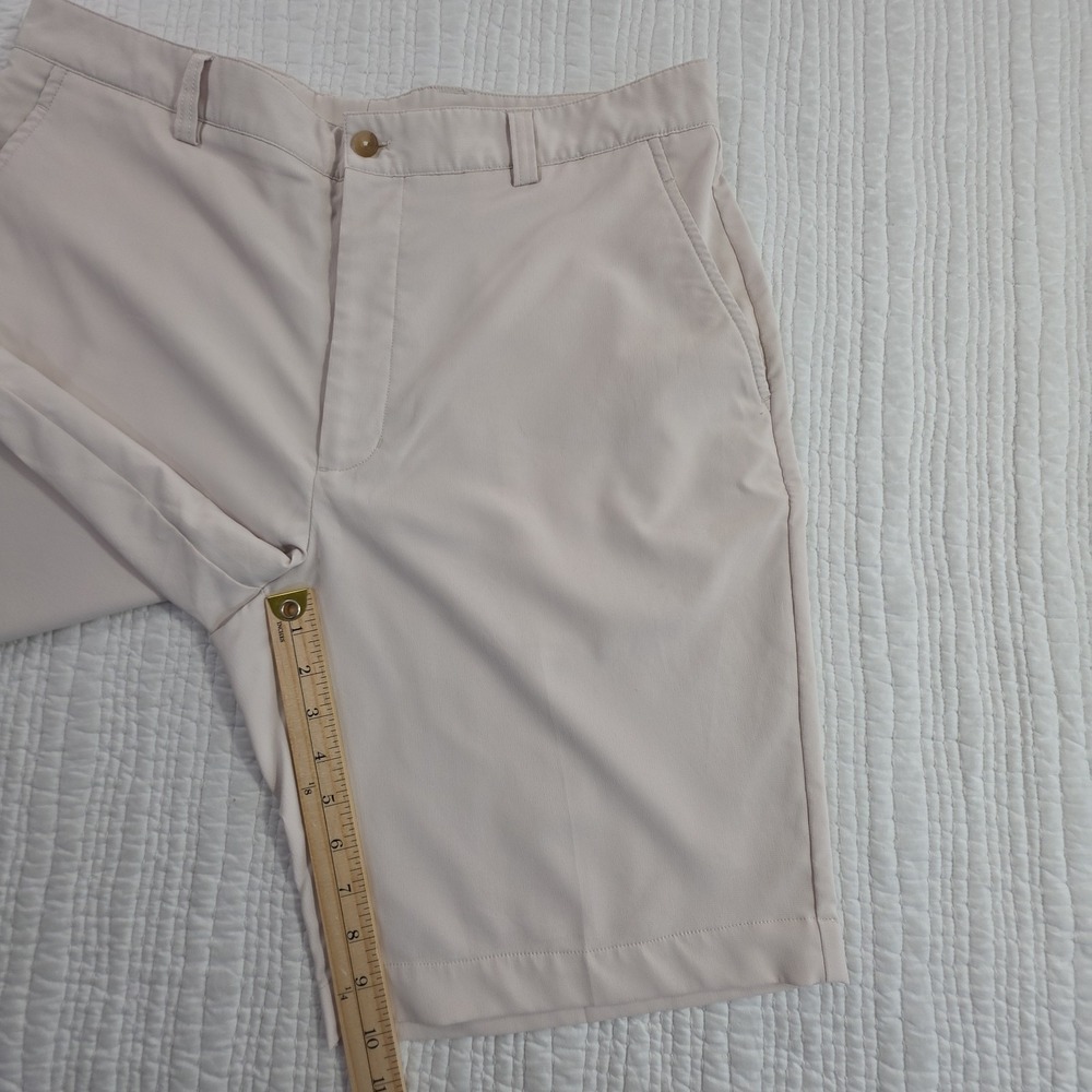 Cutter Buck Men Golf Shorts 36 Tan Performance Stretch Chino Flat Front Inseam - Picture 10 of 11